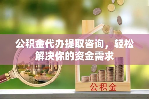 新社公积金代办提取咨询，轻松解决你的资金需求