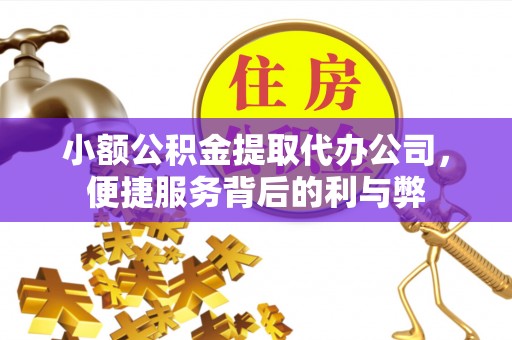 新社小额公积金提取代办公司，便捷服务背后的利与弊
