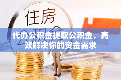 新社代办公积金提取公积金，高效解决你的资金需求