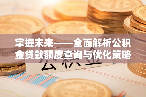 新社掌握未来——全面解析公积金贷款额度查询与优化策略