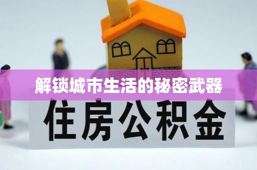 新社解锁城市生活的秘密武器