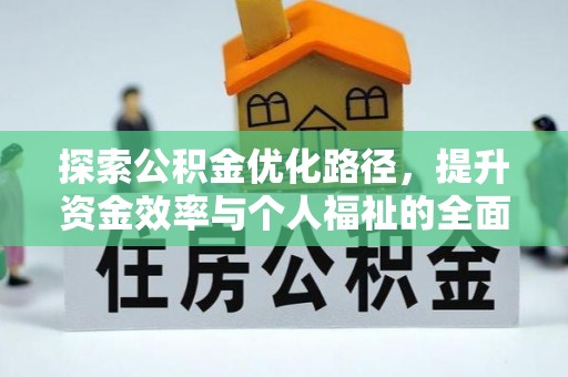 新社探索公积金优化路径，提升资金效率与个人福祉的全面解析