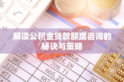 新社解读公积金贷款额度咨询的秘诀与策略
