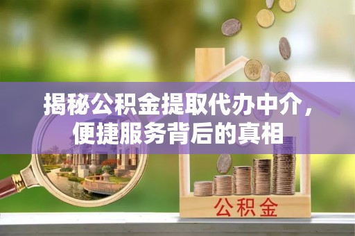 新社揭秘公积金提取代办中介，便捷服务背后的真相
