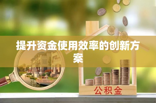 新社提升资金使用效率的创新方案
