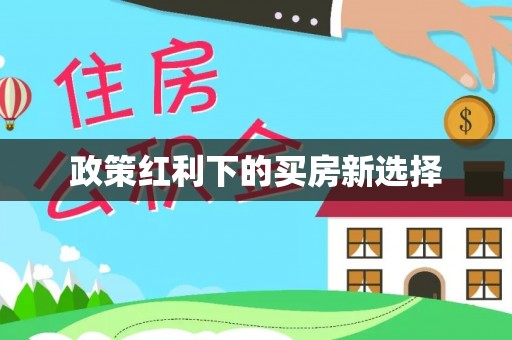 新社政策红利下的买房新选择