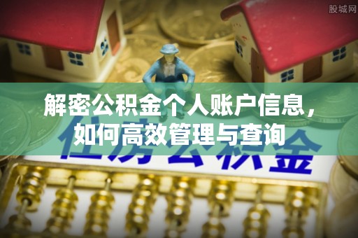 新社解密公积金个人账户信息，如何高效管理与查询