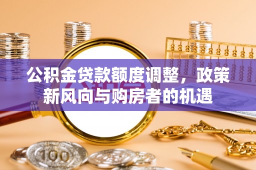 新社公积金贷款额度调整，政策新风向与购房者的机遇