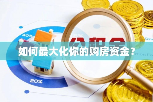 新社如何最大化你的购房资金？