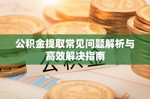 新社公积金提取常见问题解析与高效解决指南
