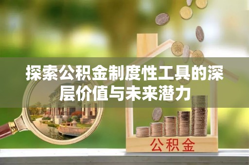 新社探索公积金制度性工具的深层价值与未来潜力