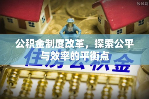 新社公积金制度改革，探索公平与效率的平衡点