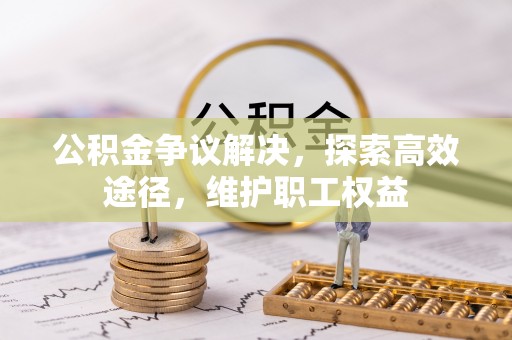 新社公积金争议解决，探索高效途径，维护职工权益