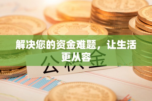 新社解决您的资金难题，让生活更从容