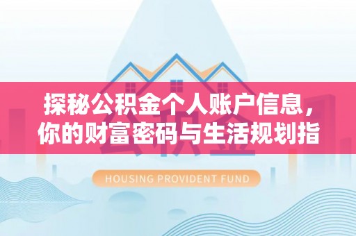 新社探秘公积金个人账户信息，你的财富密码与生活规划指南