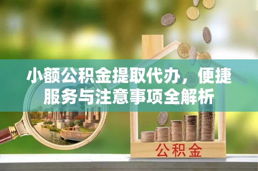 新社小额公积金提取代办，便捷服务与注意事项全解析