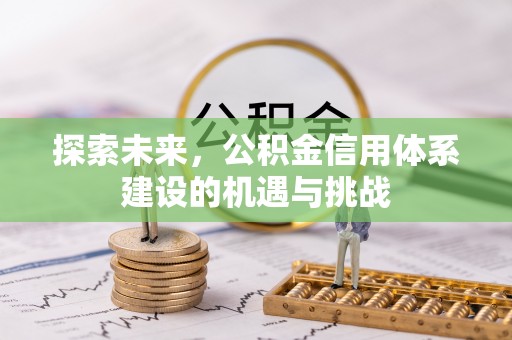 新社探索未来，公积金信用体系建设的机遇与挑战