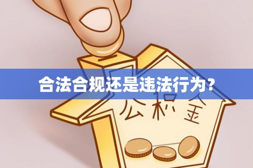 新社合法合规还是违法行为？