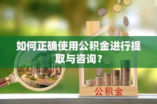 新社如何正确使用公积金进行提取与咨询？